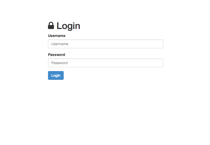 This is how the login page should look.