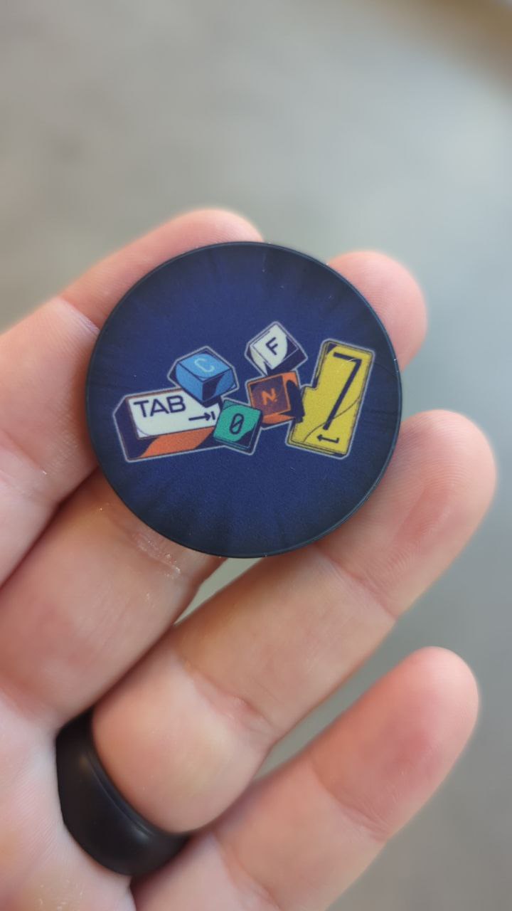 TAB7 logo on challenge coin